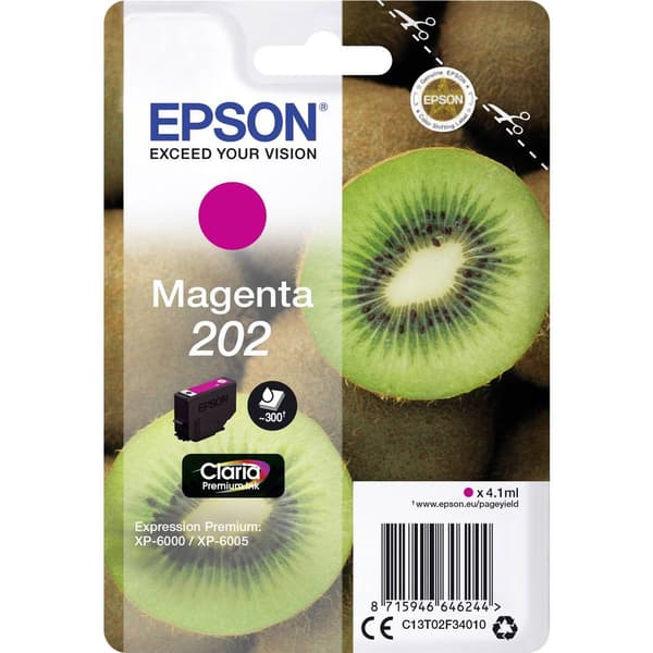 Epson Bläck T02F3, 202 Original Magenta C13T02F34010