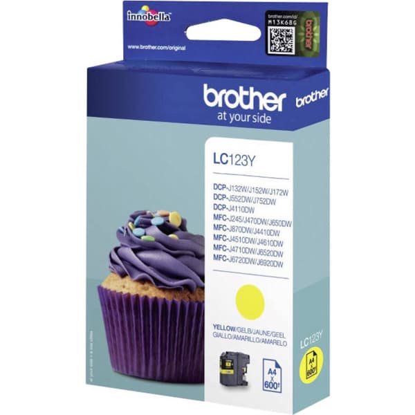 Brother Bläck LC-123Y Original Gul LC123Y