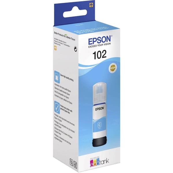 Epson C13T03R240 102 EcoTank Påfyllning Original Epson Cyan 70 ml