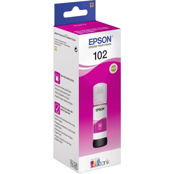 Epson C13T03R340 102 EcoTank Påfyllning Original Epson Magenta 70 ml