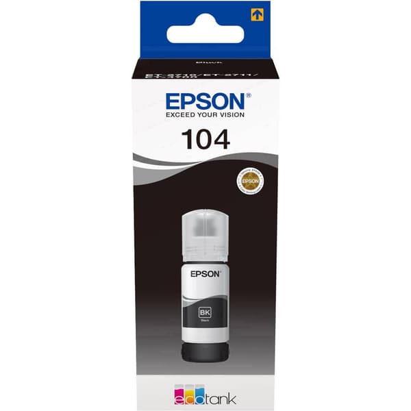 Epson C13T00P140 104 EcoTank Påfyllning Original Epson Svart 65 ml