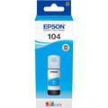 Miniatyrbild 1 av 5: Epson C13T00P240 104 EcoTank Påfyllning Original Epson Cyan 65 ml