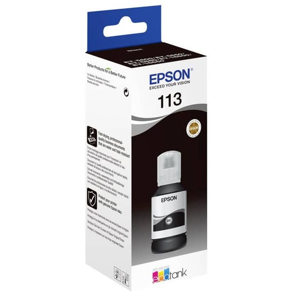 Epson C13T06B140 113 EcoTank Påfyllning Original Epson Svart 127 ml