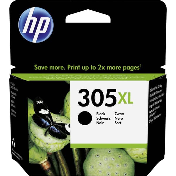 HP Bläck 305XL Original Svart 3YM62AE