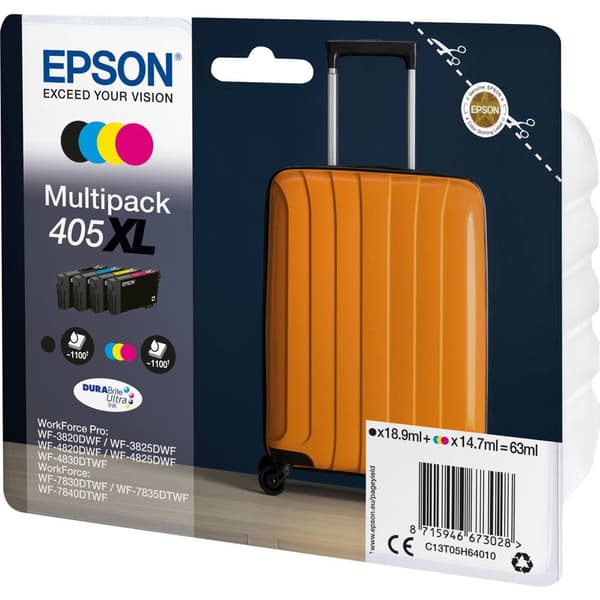 Epson Bläck T05H6, 405XL Original Kombi-pack Svart, Gul, Cyan, Magenta C13T05H64010