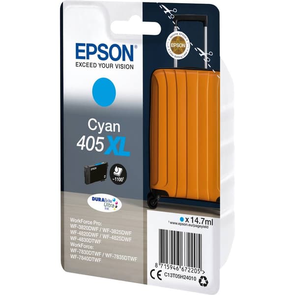 Epson Bläck T05H2, 405XL Original Cyan C13T05H24010