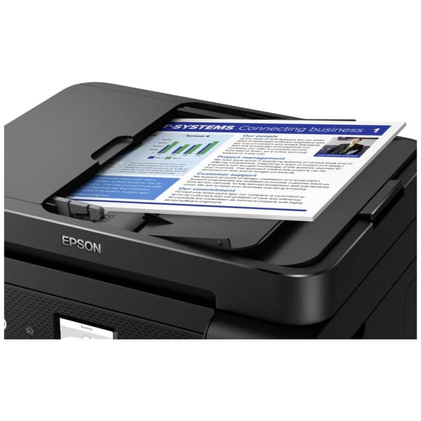 Epson EcoTank ET-4850 Multifunktionsskrivare A4 Skrivare, skanner, kopiator, fax ADF, Duplex, LAN, USB, WiFi, Bläcktank
