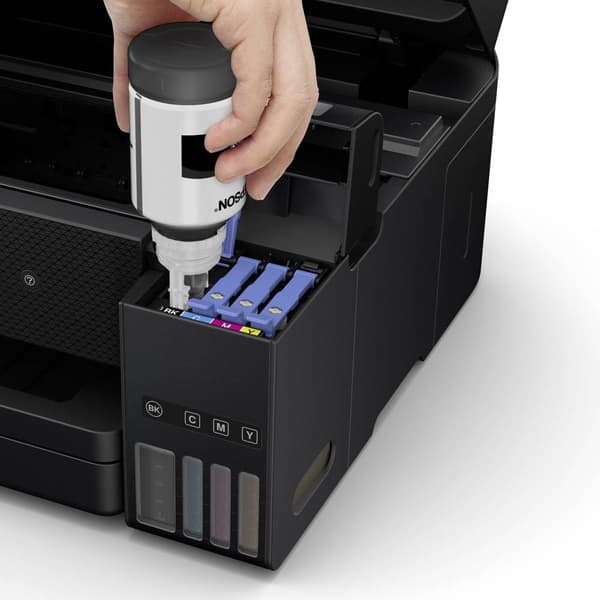 Epson EcoTank ET-4850 Multifunktionsskrivare A4 Skrivare, skanner, kopiator, fax ADF, Duplex, LAN, USB, WiFi, Bläcktank