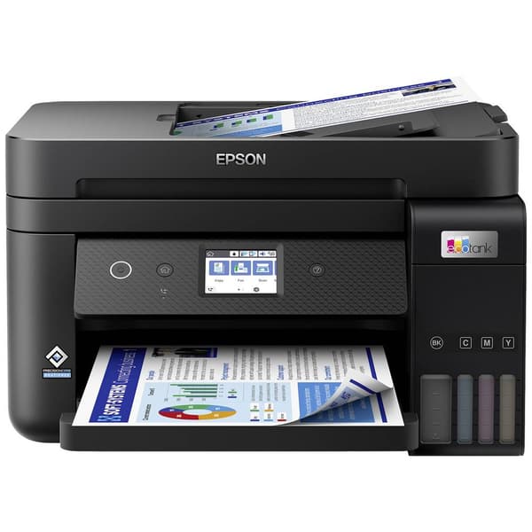 Epson EcoTank ET-4850 Multifunktionsskrivare A4 Skrivare, skanner, kopiator, fax ADF, Duplex, LAN, USB, WiFi, Bläcktank