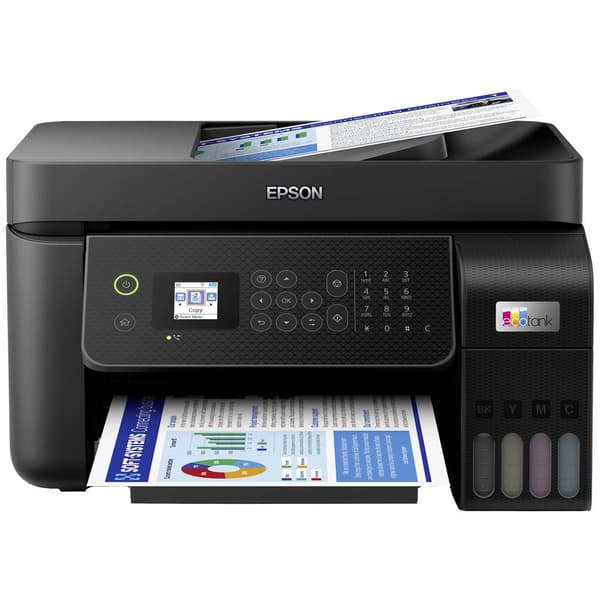 Epson EcoTank ET-4800 Multifunktionsskrivare A4 Skrivare, skanner, kopiator, fax ADF, Duplex, LAN, USB, WiFi, Bläcktank