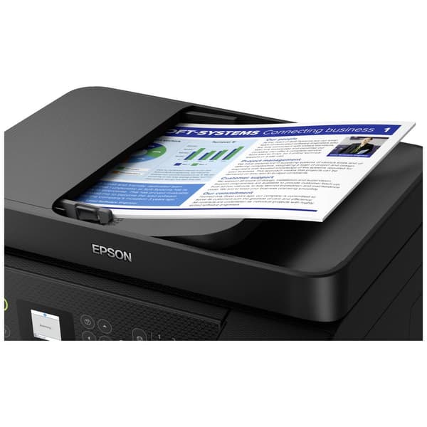 Epson EcoTank ET-4800 Multifunktionsskrivare A4 Skrivare, skanner, kopiator, fax ADF, Duplex, LAN, USB, WiFi, Bläcktank