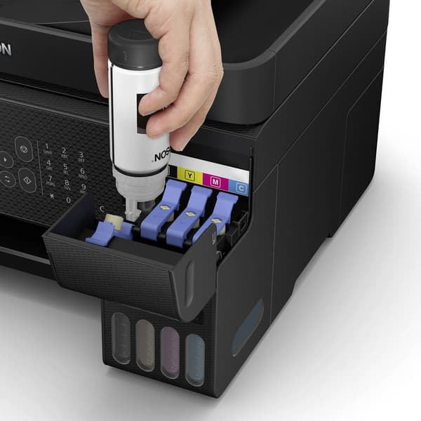 Epson EcoTank ET-4800 Multifunktionsskrivare A4 Skrivare, skanner, kopiator, fax ADF, Duplex, LAN, USB, WiFi, Bläcktank