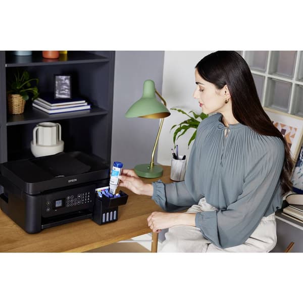 Epson EcoTank ET-4800 Multifunktionsskrivare A4 Skrivare, skanner, kopiator, fax ADF, Duplex, LAN, USB, WiFi, Bläcktank