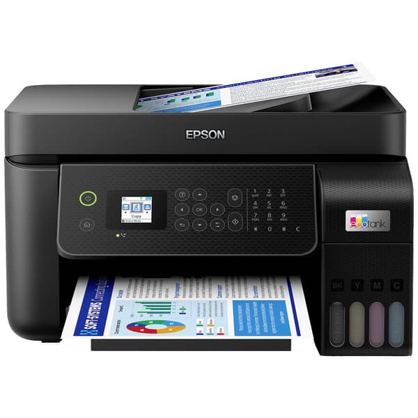 Epson EcoTank ET-4800 Multifunktionsskrivare A4 Skrivare, skanner, kopiator, fax ADF, Duplex, LAN, USB, WiFi, Bläcktank
