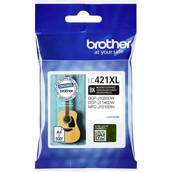 Brother Bläck LC-421XLBK Original Svart LC421XLBK