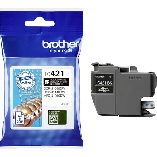 Brother Bläck LC-421BK Original Svart LC421BK