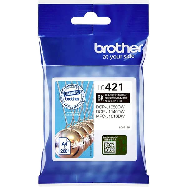 Brother Bläck LC-421BK Original Svart LC421BK