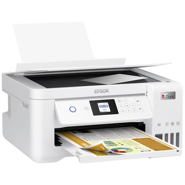 Epson EcoTank ET-2856 Multifunktionsskrivare Bläckstråleskrivare Färg A4 Skrivare, skannrar, kopiatorer Duplex, Bläckta
