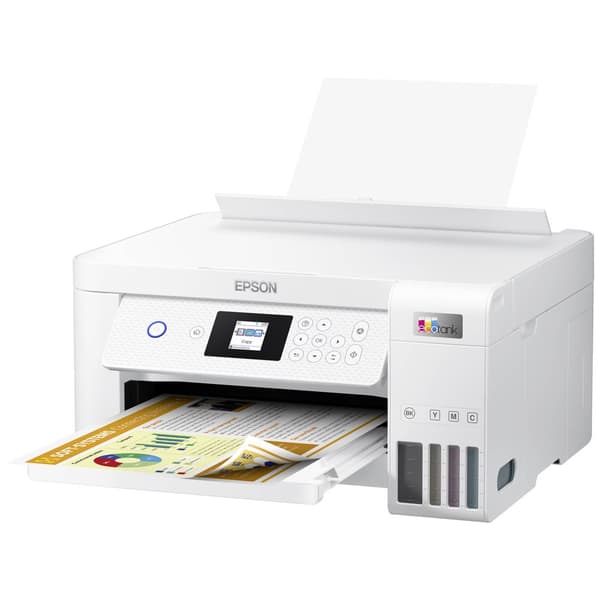 Epson EcoTank ET-2856 Multifunktionsskrivare Bläckstråleskrivare Färg A4 Skrivare, skannrar, kopiatorer Duplex, Bläckta