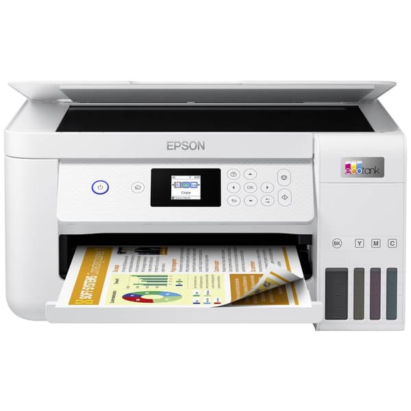 Epson EcoTank ET-2856 Multifunktionsskrivare Bläckstråleskrivare Färg A4 Skrivare, skannrar, kopiatorer Duplex, Bläckta