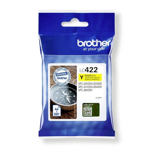 Brother Bläck LC-422Y Original Gul LC422Y