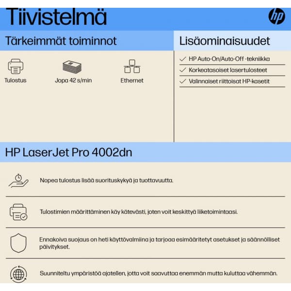HP LaserJet Pro 4002dn printer