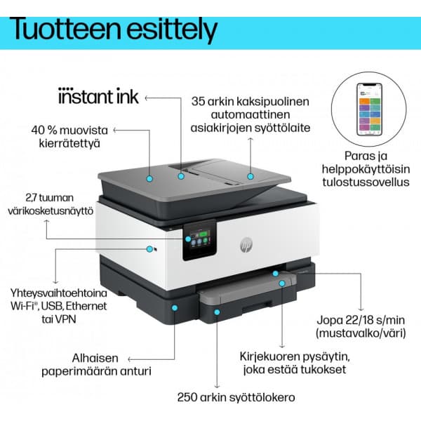 HP OfficeJet Pro 9122e All-in-One printer