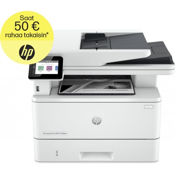 HP LaserJet Pro MFP 4102fdn - sort-hvid multifunktionslaser Hvid