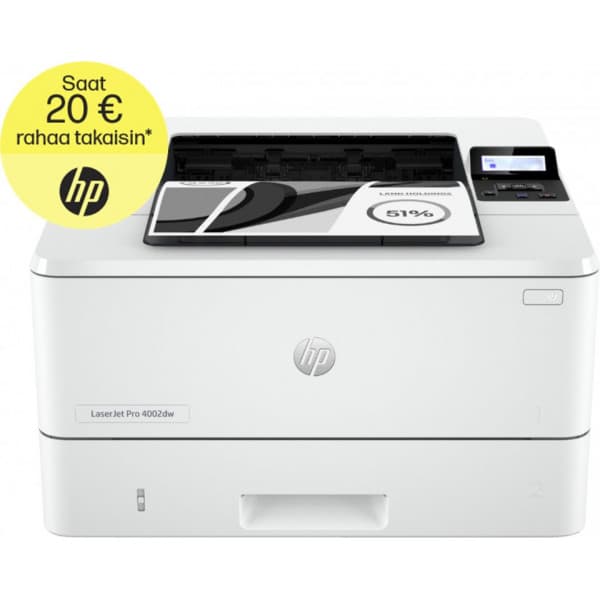 HP LaserJet Pro 4002dw -printer Hvid
