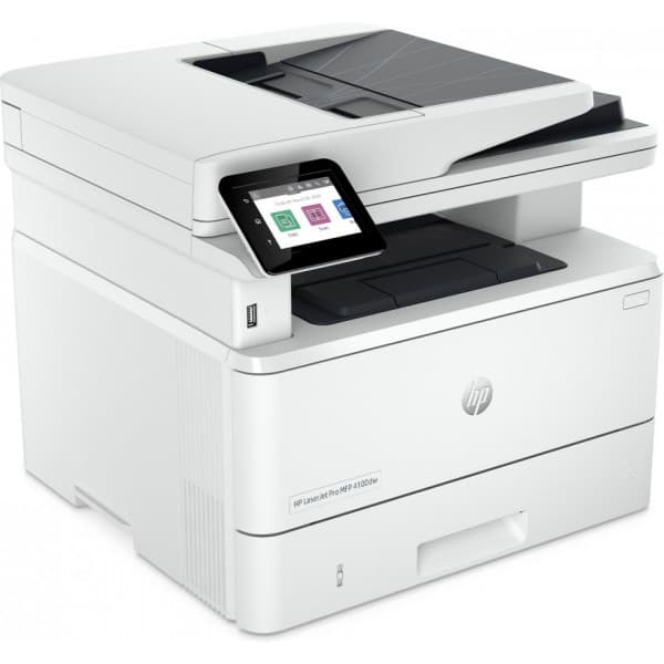 HP LaserJet Pro 4102dw printer, hvid