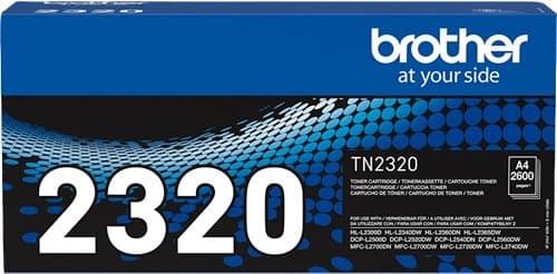Brother TN 2320 Svart 2600 sidor Toner