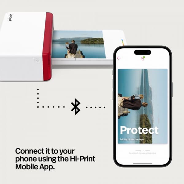 Polaroid Hi-print 4x6 E-box -fotoutskriftsmaskin, vit