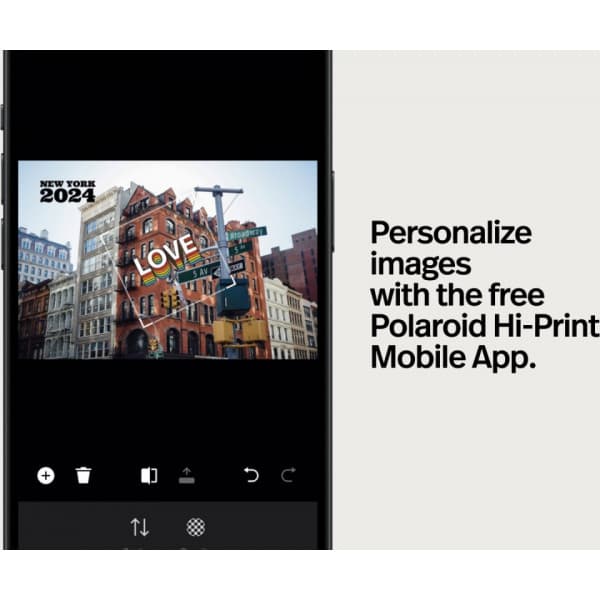 Polaroid Hi-print 4x6 E-box -fotoutskriftsmaskin, vit