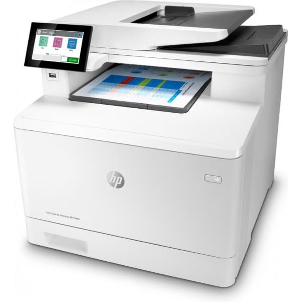HP Color LaserJet Enterprise MFP M480f (3QA55A) - multifunktionsprinter Hvid, Sort