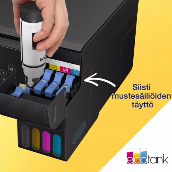 Epson EcoTank ET-2870 A4-multifunktionsskrivare, svart