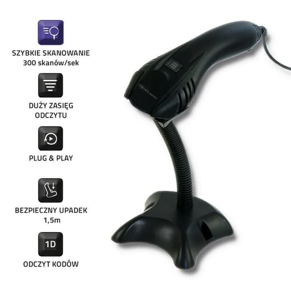 Bärbar Skanner Qoltec 50861