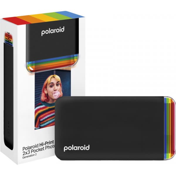 Polaroid Hi-Print Gen 2 -tulostin + 2 pakkausta Polaroid Hi-Print -tulostinpaperia, musta