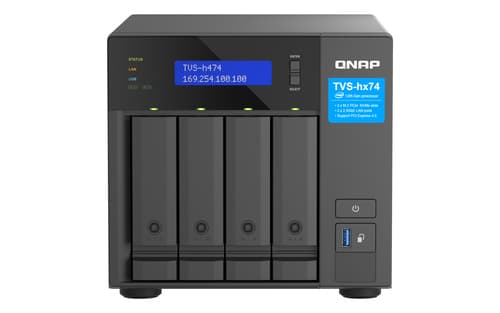 TVS-H474-PT-8G 4BAY 8GB DDR4/2X2.5GBE (2.5G/1G/100M/10M) musta