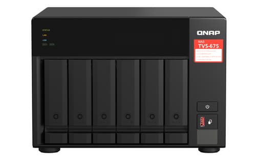 Serwer NAS TVS-675-8G 6x0HDD NAS ZhaoXin KX-U6580 8GB RAM Svart