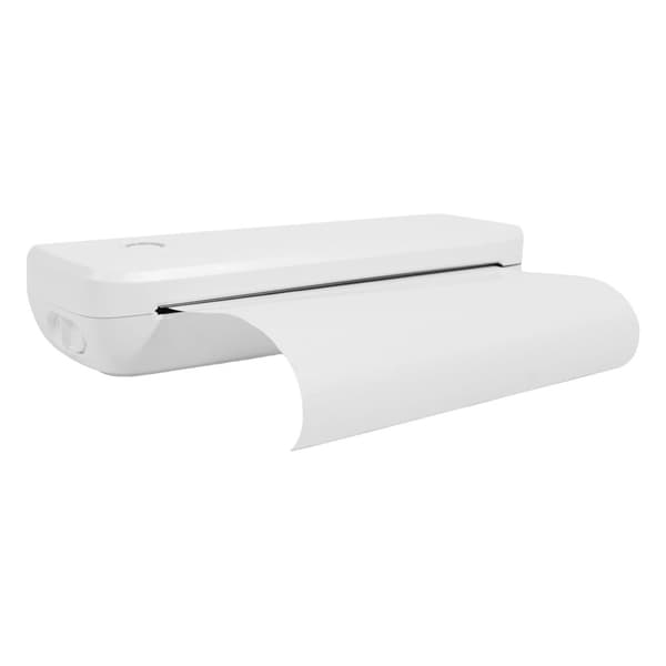 A4 termisk printer, Bluetooth-forbindelse, bærbart design, kompatibilitet med flere papirtyper,HVID