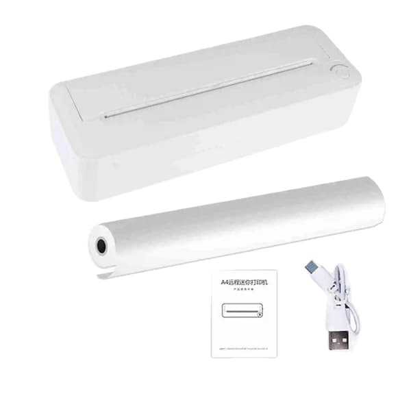 Bærbar papirprinter, Bluetooth-forbindelse, dobbeltsidet udskrivning, 20 sider pr. minut,A