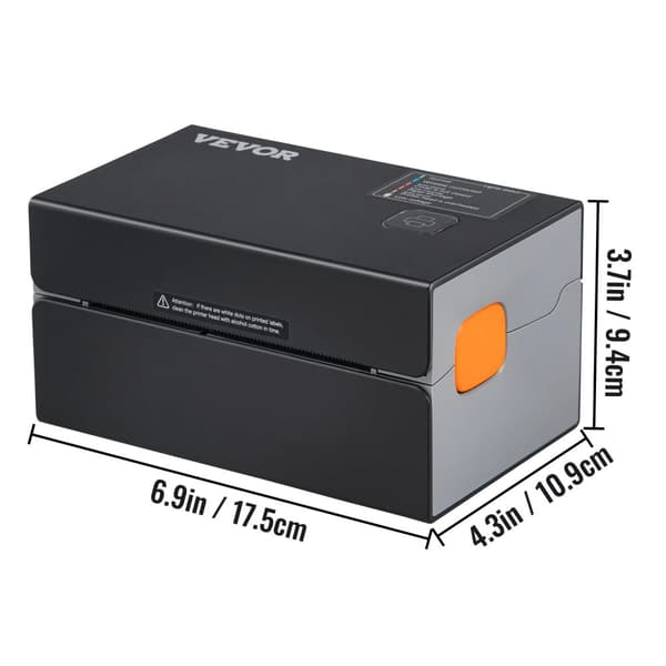 Termisk Etiketprinter, 300dpi, Bluetooth/USB-forbindelse, Højhastighedsudskrivning,300dpi Bluetooth