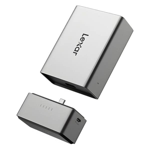 Lexar Workflow Go bärbar backup-hus med 2 modulfack (workflow-läsare/ssd)