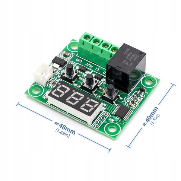 DIGITAL TERMOSTAATTI W1209 -50C+110C 12V ANTURILLA
