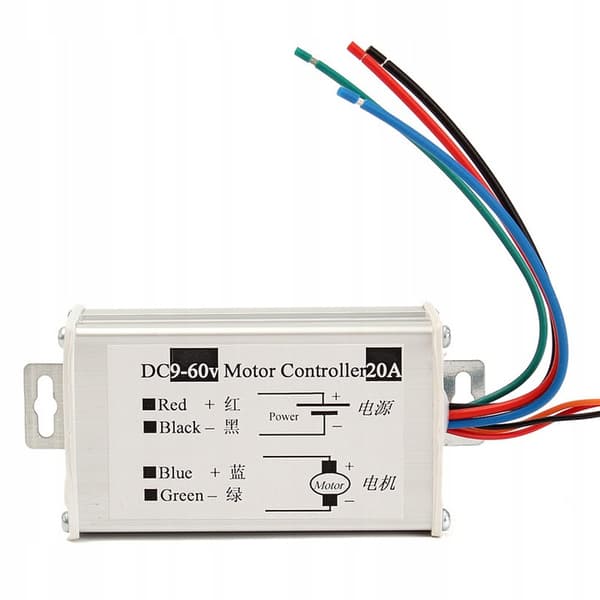 PWM MOTORHASTIGHETSREGLER DC 9-60V 20A 12V 24V