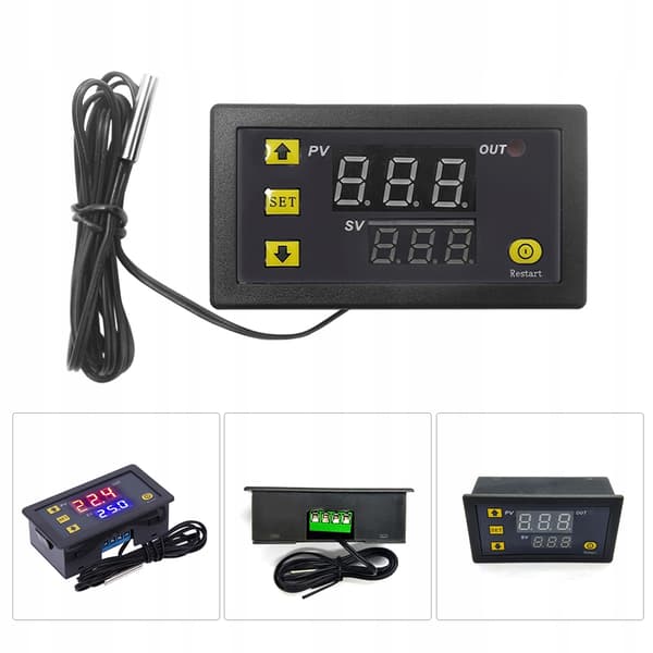 TEMPERATURREGLERING ELEKTRONISK TERMOSTAT 12V