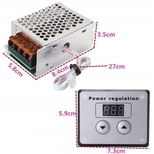 4000W 230V SPÆNDING POWER MOTORHASTIGHEDSREGULATOR