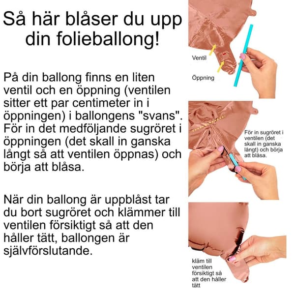 Ballong siffror 0-9 - födelsedags ballonger
