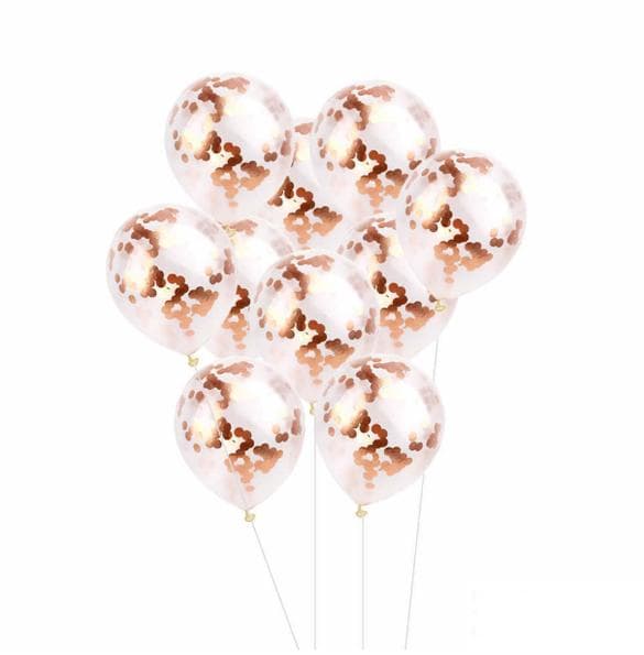 10-pack Konfettiballonger | Olika färger