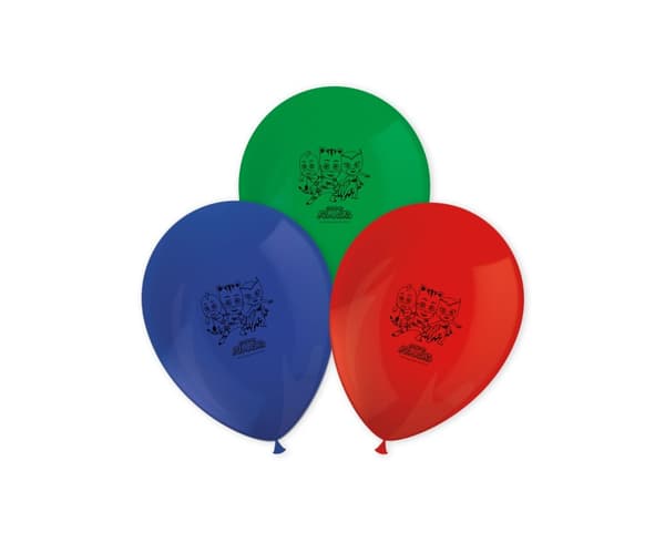 PJ masks ballonger 8 stk 27,5 cm pyjamasheltene ballonger